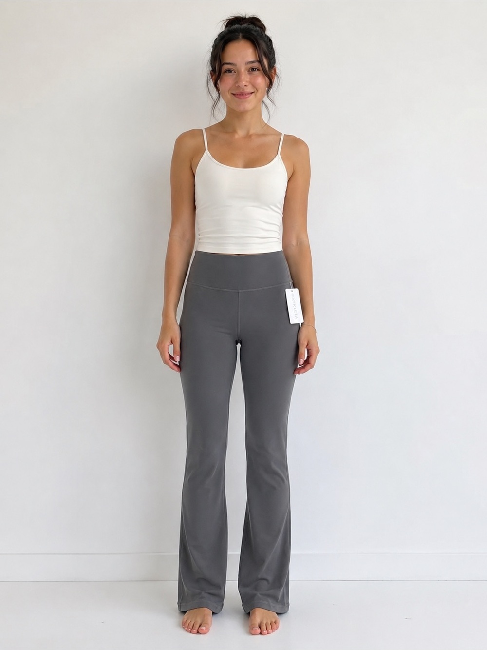 Athleta Elation Straight Leg 2.0 Pants XS Charcoal Gray NWT